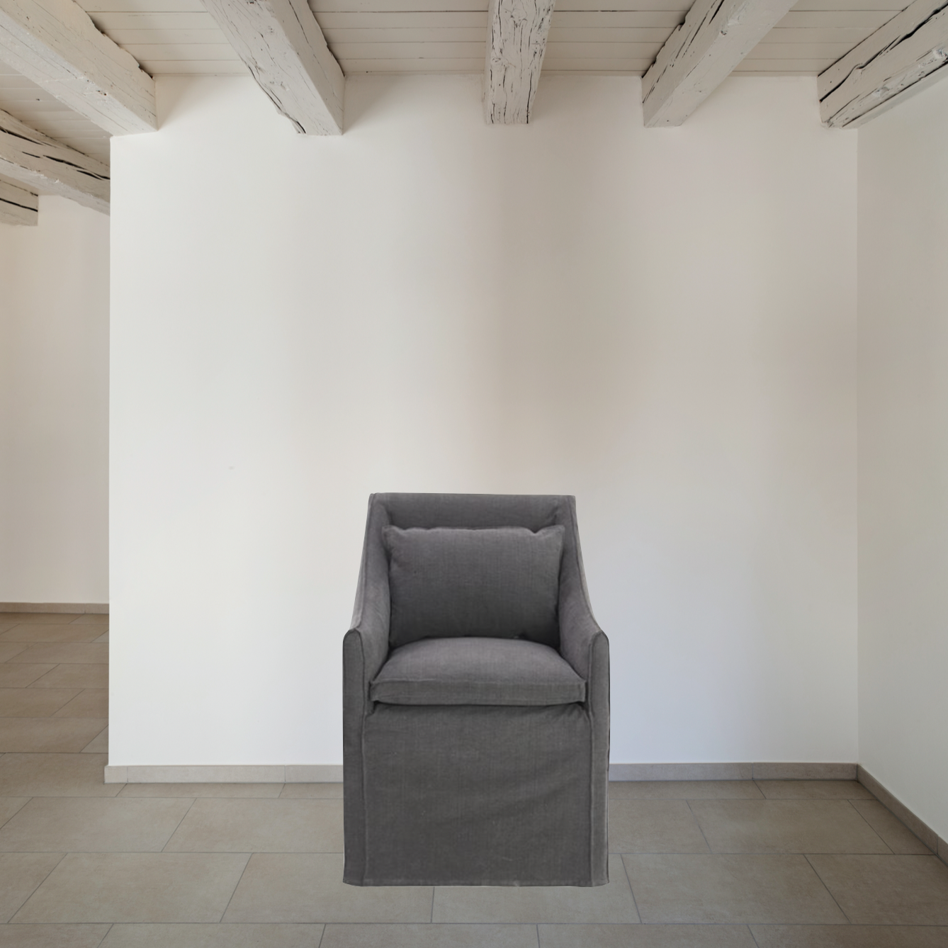 Elevate your dining space with this Jill Dining Chair by Verellen. Bench-crafted with a sustainably harvested hardwood frame in our North Carolina atelier, this chair comes standard with:  loose seat configuration double needle stitch detail loose notch bottom style kidney pillow exposed wood leg