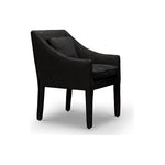 Elevate your dining space with this Jill Dining Chair by Verellen. Bench-crafted with a sustainably harvested hardwood frame in our North Carolina atelier, this chair comes standard with:  loose seat configuration double needle stitch detail loose notch bottom style kidney pillow exposed wood leg