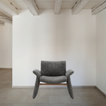 We love the geometric arms of this Oakley Lounge Chair by Verellen. It is bench-crafted with a sustainably harvested hardwood frame and comes standard with:  • foam and fiber seat construction • tight seat & tight back • pinched stitch • exposed wood stretcher • sits on glides