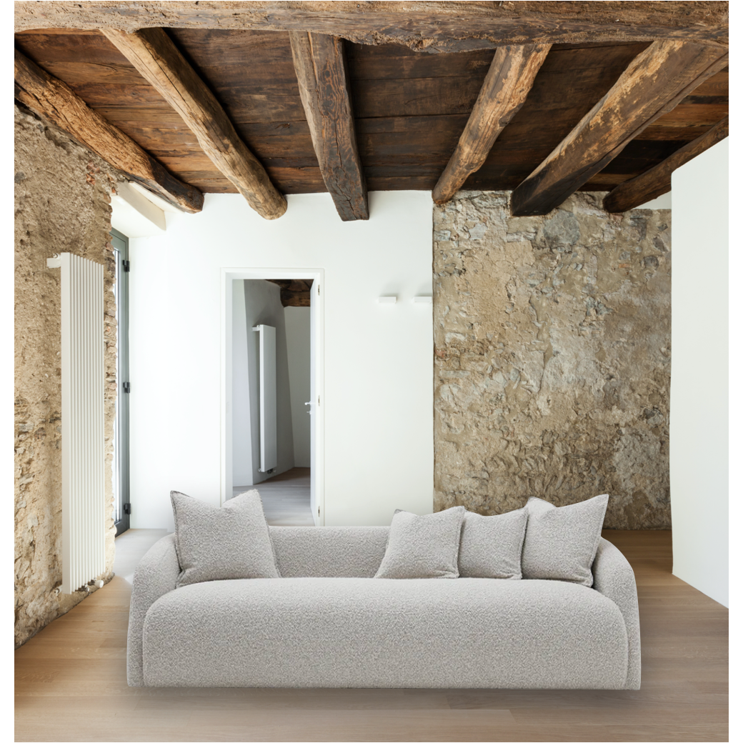 The Theo Club Sofa Family by Verellen is bench-crafted with a sustainably harvested hardwood frame and comes standard with:  • Upholstered only (no leather) • Double needle stitch • Tight seat configuration • Spring down with 50/50 blend seat construction • Tight back configuration • Glides