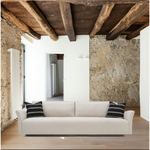 The Charlotte Sofa Family is a classic piece that gains elegance and relevance with a new minimal base. Made with a sustainably harvested hardwood frame, it comes standard with:  • upholstered and slipcovered • tight seat configuration • loose back configuration • 2″ H recessed wood base • knife edge toss