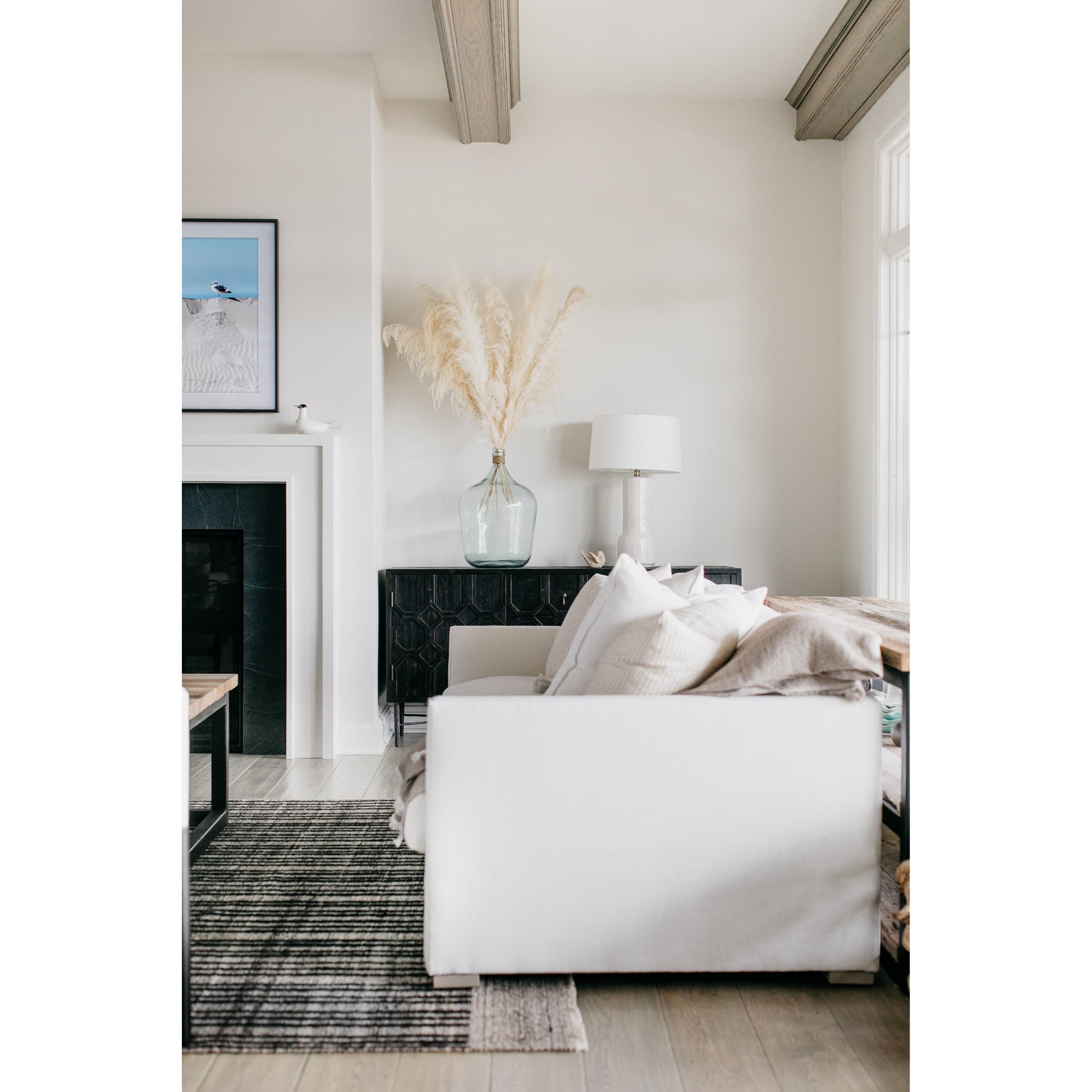 The Thibaut Sofa Family by Verellen is truly something you could lounge on all day. The 8-way hand-tied seat construction with a spring down or tight seat cushion make this comfortable on any spot on the sofa.