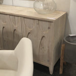 With four doors opening to shelves, this Montes Sideboard brings a beautiful and functional piece to the any dining room, living room, or other area.  Reclaimed White Pine Grey White Water Based Sealed Finish Amethyst Home celebrates natural materials, which often comes with beautiful imperfections. Each piece is made uniquely for you, please expect some variation and character -- we embrace the design approach of Wabi Sabi  Size: 79"l x 18"d x 33"h 