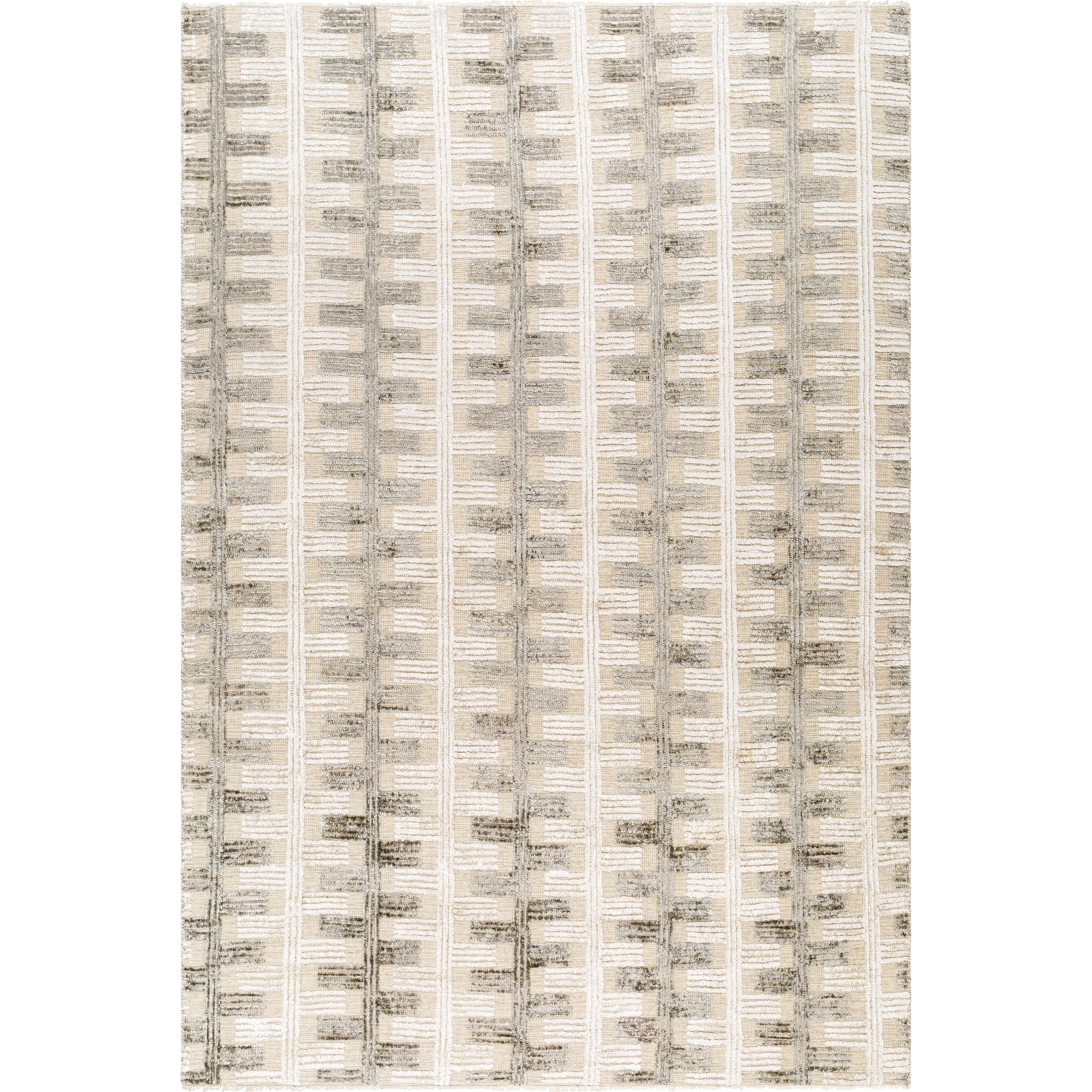 Featuring Amina Hand-Knotted Rug by Surya at Amethyst Home. The Amina Rug Collection features compelling global inspired designs brimming with elegance and grace! The perfect addition for any home, these pieces will add eclectic charm to any room! With their hand knotted construction, these rugs provide a durability that can not be found in other handmad.  Amethyst Home provides interior design, new home construction design consulting, vintage area rugs, and lighting in the Kansas City metro area.