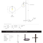 The Aurora Lamp from Cisco Brothers adds a chic light to any room. Each lamp is hand blown glass and can vary up to 1" in size. The light fixture can be height adjusted upon the metal rod to fit right where you need it. The lamp can come in a globe, bailey medium lamp, or bailey small lamp.