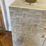 We love the weave pattern found on the doors of this Rowell 4 Door Sideboard. The doors open to three shelves -- the ultimate storage for all your extra dishes and heirlooms. 