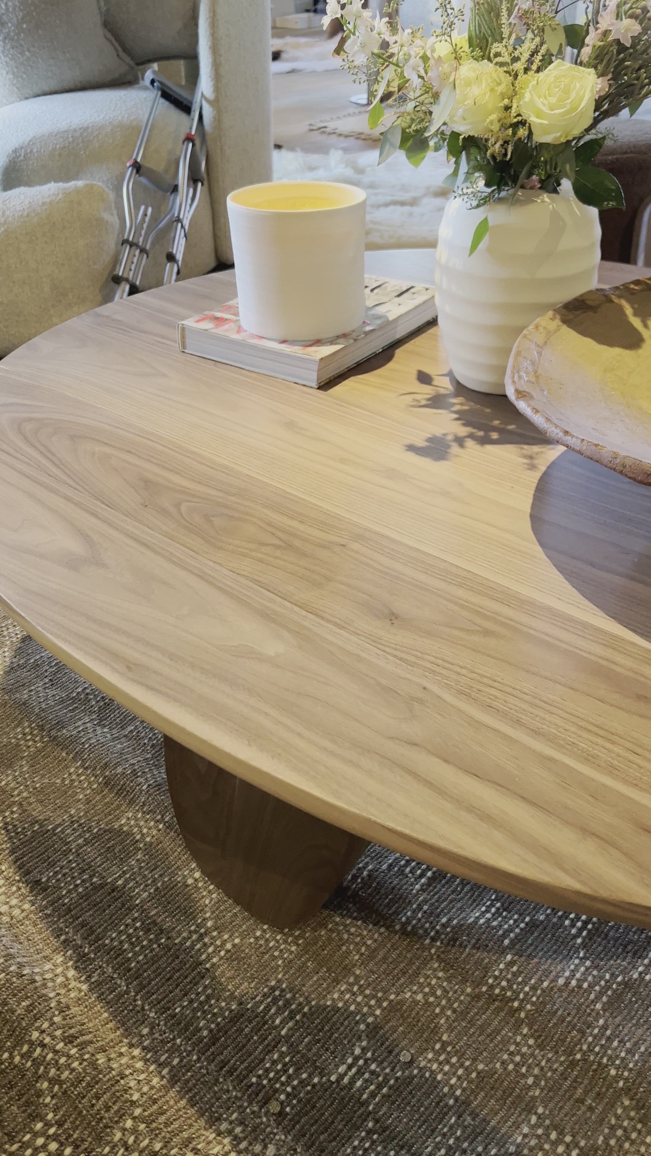 We love the oblong shape of the legs on this Olive Coffee Table by Verellen. The olive base elements complete the coffee table series for an elevated look to any space.Finish options:https://verellen.biz/finishes Amethyst Home provides interior design, new home construction design consulting, vintage area rugs, and lighting in the Houston metro area.