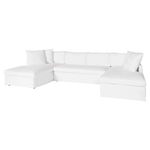 Featuring Louis 3 Piece Sectional - Essentials by Cisco Brothers at Amethyst Home. A modern, tailored sofa made with the right stuff -- Louis 3 Piece Sectional - Essentials is a classic, updated silhouette that is stunning in Cisco Brothers' curated fabric selection.  It’s two-over-two cushions provide the perfect seating to catch up with old friends or enter. Amethyst Home provides interior design, new home construction design consulting, vintage area rugs, and lighting in the Seattle metro area.