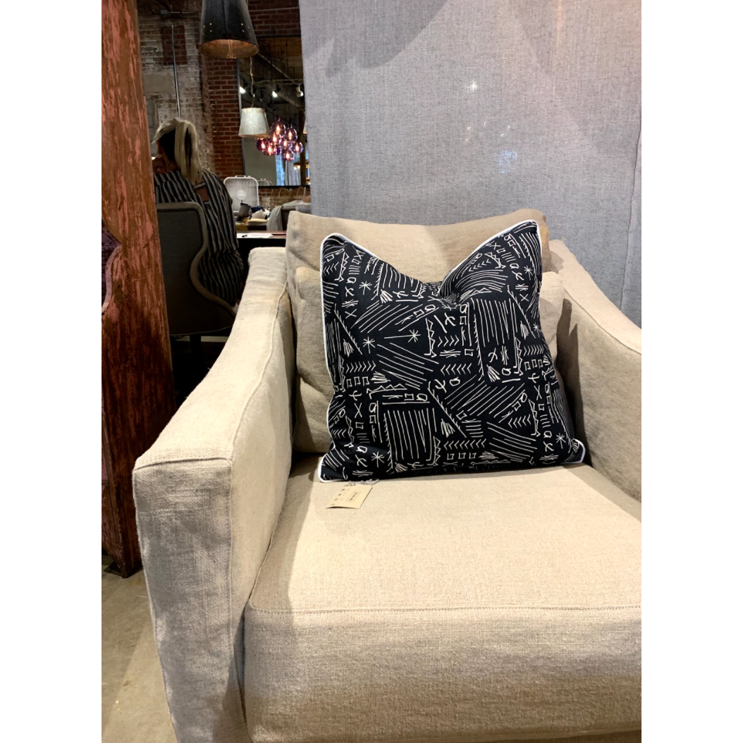 Rebecca chair in Brevard Burlap