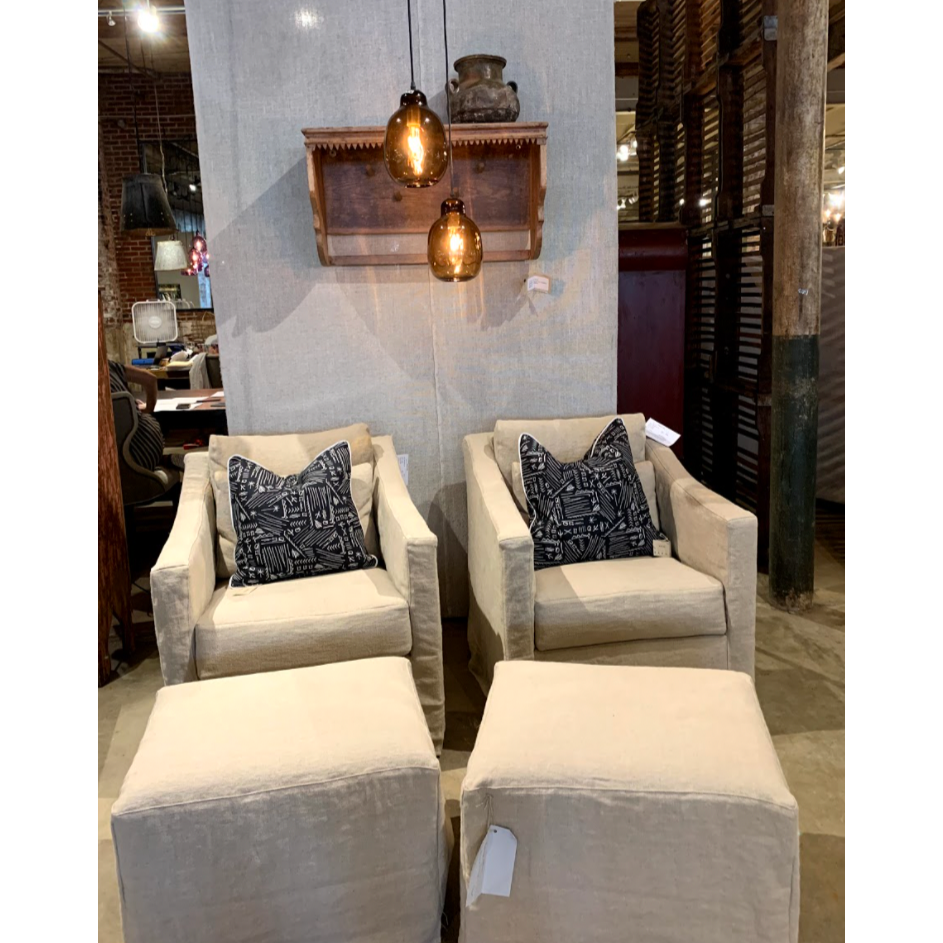 Rebecca chair in Brevard Burlap