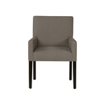 We find comfort in the tradition look of this Bertoli Dining Armchair by Cisco Home. We'd love to see this featured in your living room or dining room!  Overall: 24"W x 36"H x 24"D Sitting Space: 18"W x 18"D Seat Height: 19"h Arm Height: 26"H Weight: 27lbs