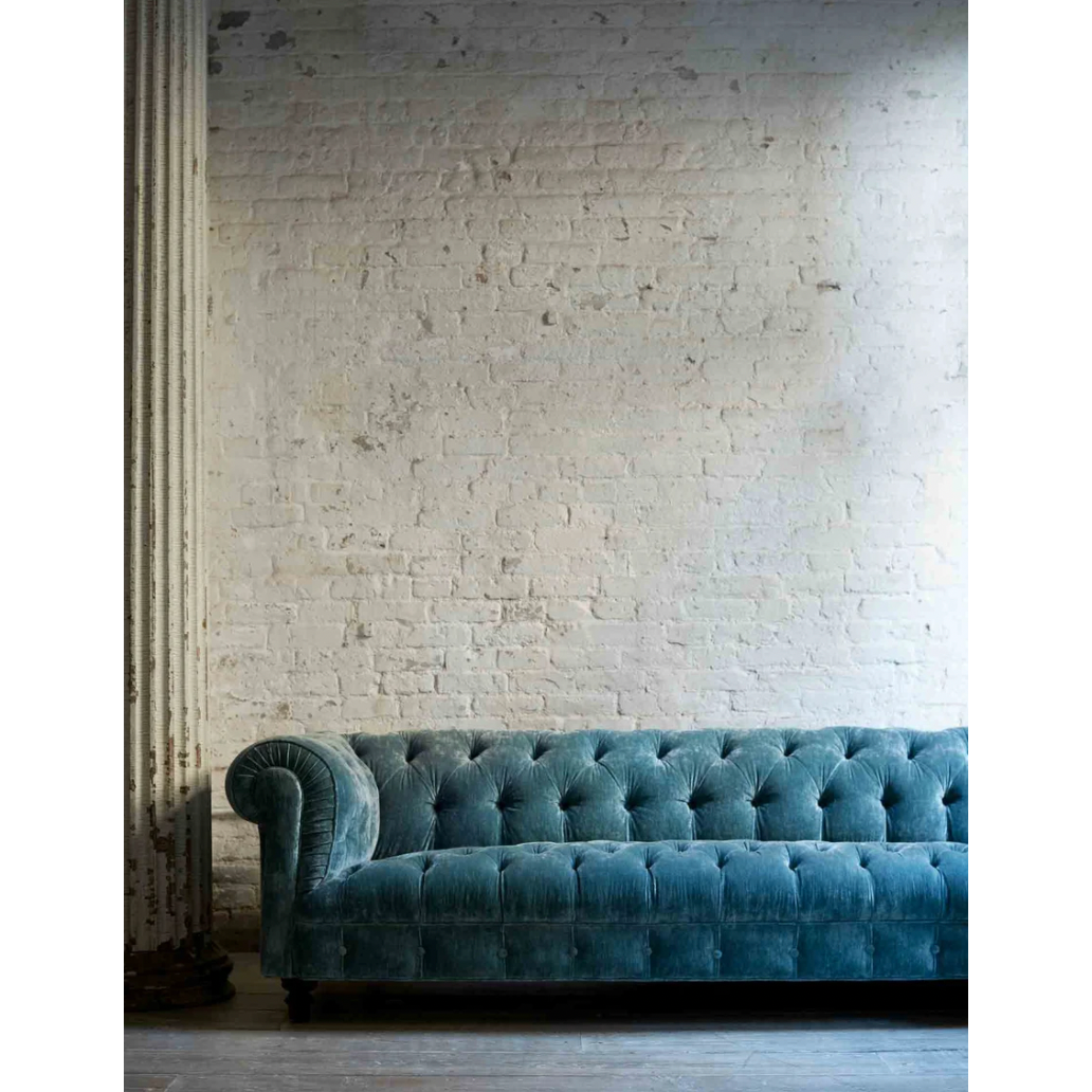 This Brook Sofa - John Derian by Cisco Home is traditional and inviting. A large, comfortable sofa to gather the whole family around for years to come.  Overall: 98"w x 38"d x 27"h