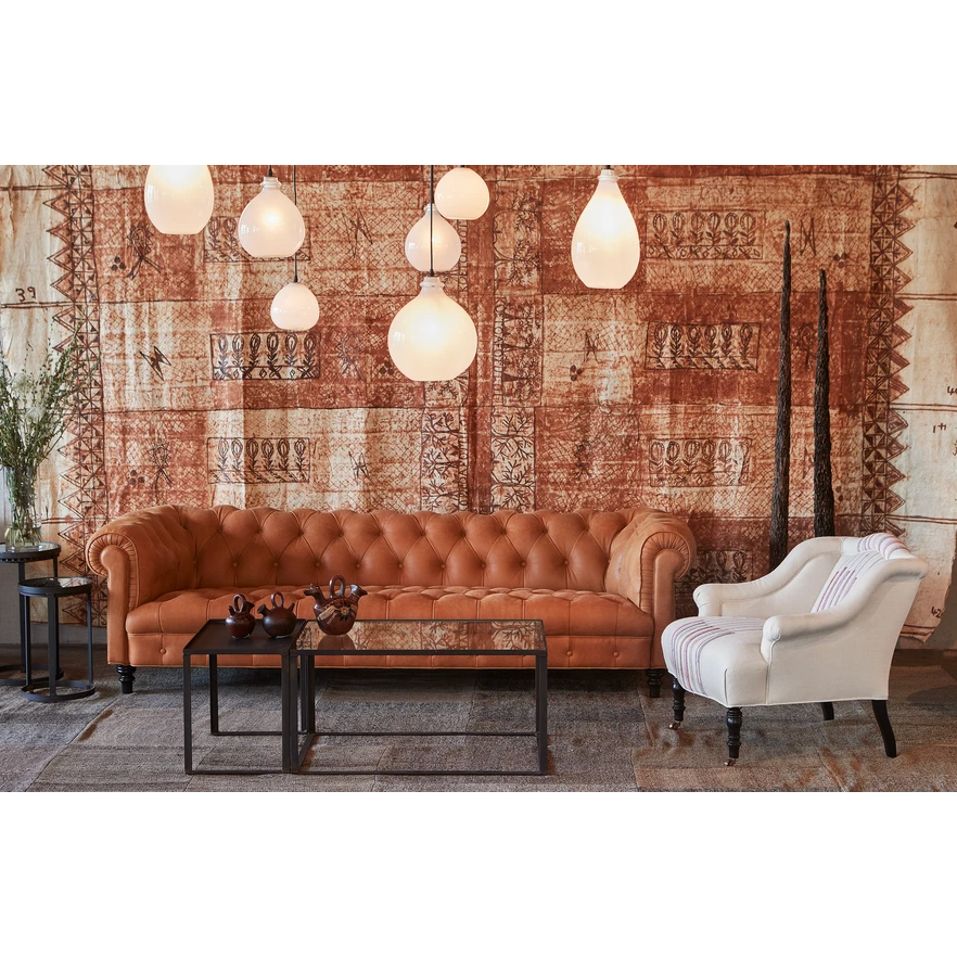This Brook Sofa - John Derian by Cisco Home is traditional and inviting. A large, comfortable sofa to gather the whole family around for years to come.  Overall: 98"w x 38"d x 27"h