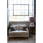 Featuring JD Hedge 52" Loveseat by Cisco Brothers at Amethyst Home. With a petite structure and curved arms, this JD Hedge 52" Loveseat by Cisco Home will be your new favorite place to snuggle with a good book and a warm drink. We'd love to see this featured in your living room, study, or other space!
Overall: 52"W x 30"H x 40"DSitting Space: 43.5"W x .  Amethyst Home provides interior design, new home construction design consulting, vintage area rugs, and lighting in the Newport Beach metro area.