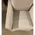 The Louis Chair by Cisco Brothers has an engaging profile and a sheltering, narrow seat. This design combines modern and coastal aesthetics with clean lines, a straight skirt, and a subtle 2" slit.A classic style with a scale that suits any living room or lounge area. Photographed in Logan Oatmeal. Lifestyle in Logan Grey. Amethyst Home provides interior design, new home construction design consulting, vintage area rugs, and lighting in the Kansas City metro area.
