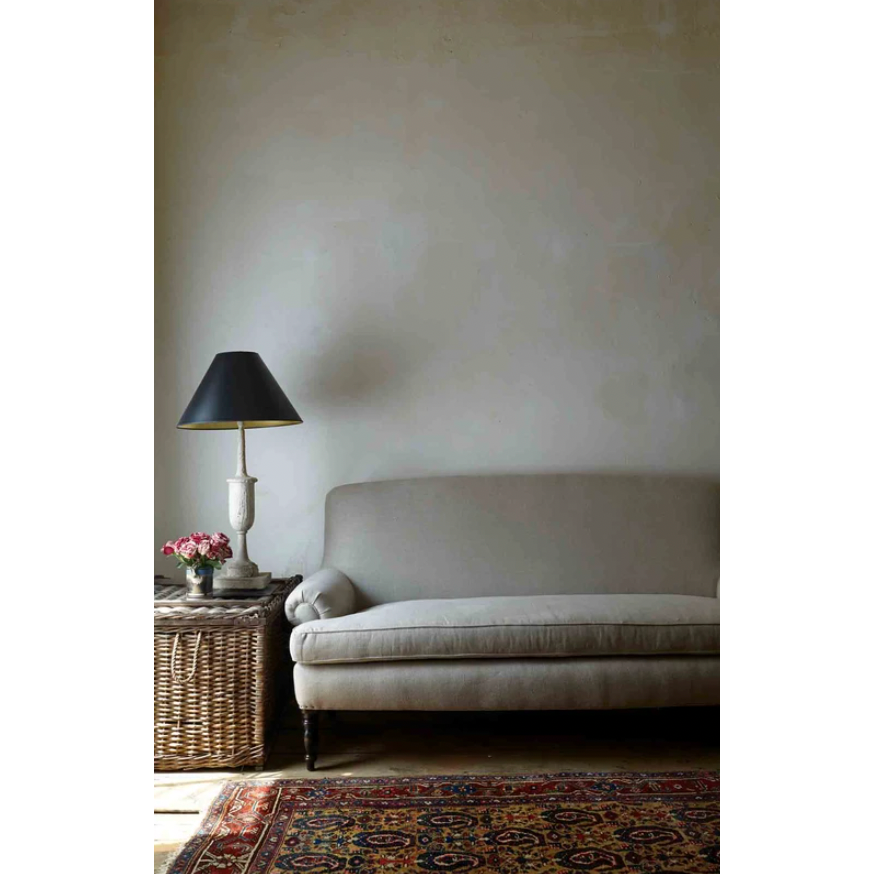 This Meadow Sofa - John Derian by Cisco Home features a clean bench seat and rolled arms. A crisp, comfortable piece to add to any living room or den area!   Overall: 70"W x 36"H x 34"D Sitting Space: 57"w x 22"d Seat Height: 20"h Arm Height: 22"h Weight: 125lbs Leg: 10"h