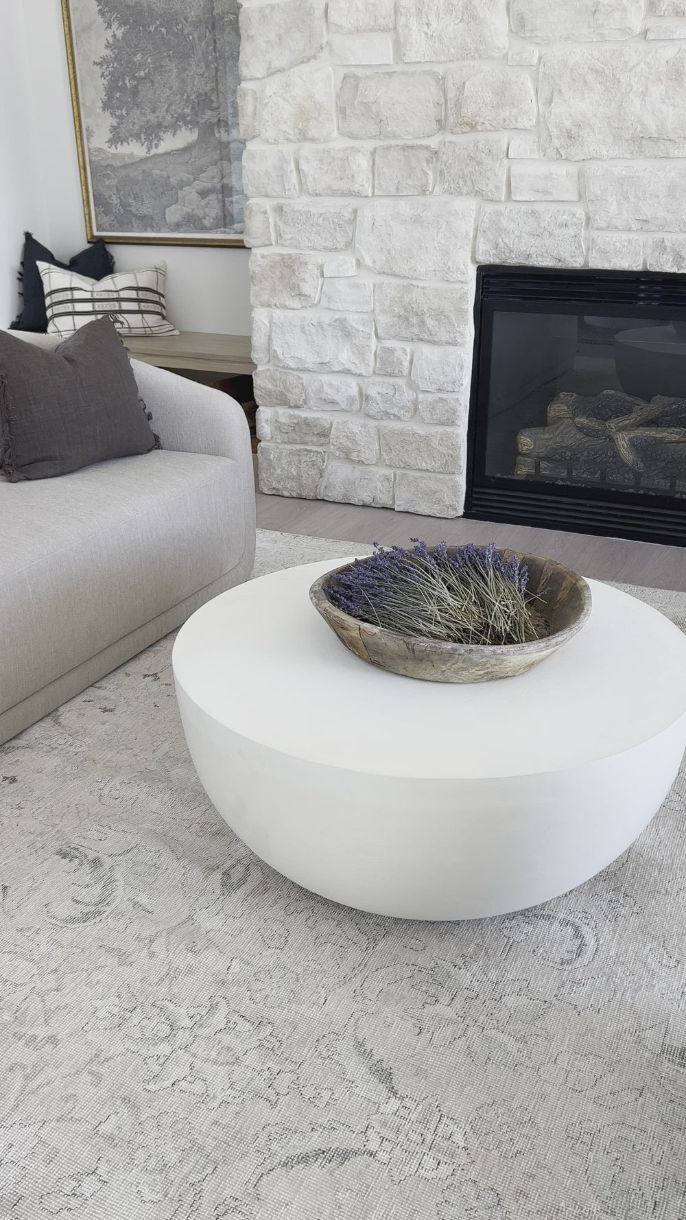 Table basse d'extérieur Basil - Blanc mat | prêt pour l'expédition!