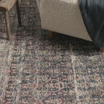 Touting richly saturated colors and a distressed pattern, the Billie Collection captures the look of a well-worn antique rug at a remarkable value. Reminiscent of one-of-a-kind rugs, this Amber Lewis x Loloi collection features random variations in color that render no two pieces exactly alike, creating up to 30% variance in color.  BIL-02 AL Ocean / Brick