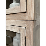 Featuring Haley Cabinet by Dovetail at Amethyst Home. The Haley Cabinet has ample storage, with glass door panels opening to shelves and a bottom sliding door that opens to more shelves. Made from reclaimed pine with a white wash grey sealed finish, this brings an antique feel to any room.

Reclaimed Pine 

White Wash Grey Sealed Finish

Flat Glass Door Pane.  Amethyst Home provides interior design, new home construction design consulting, vintage area rugs, and lighting in the Houston metro area.