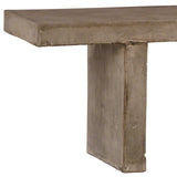 Featuring Santino Bench by Dovetail at Amethyst Home. Our Santino Bench is made with a durable fiber reinforced concrete, finished with a dark grey concrete finish and sealed and treated for both indoor and outdoor use. Enjoy the classic look and strength of the Santino Bench for many years to come.
Size: 75"w x 16"d x 18"hSealed and Treated for Indoor/. Amethyst Home provides interior design, new home construction design consulting, vintage area rugs, and lighting in the Winter Garden metro area.