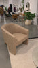 This Fae Chair - Pallermo Nude is well-tailored and stylistically unique. The top grain leather lends a high-fashion feel to a cleverly constructed three-legged design. Amethyst Home provides interior design, new home construction design consulting, vintage area rugs, and lighting in the Park City metro area.