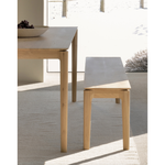 This Oak Bok Bench features an airy shape with rock-solid construction,  making this piece a timeless and remarkable design to enjoy for years to come. Pair with a dining table or stand-alone against a wall, hallway, or end of the bed!  Material: Oak Finish: Oiled