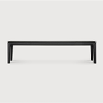 Featuring Oak Bok Bench - Black by Ethnicraft at Amethyst Home. This Oak Bok Bench - Black features an airy shape with rock-solid construction,  making this piece a timeless and remarkable design to enjoy for years to come. Pair with a dining table or stand-alone against a wall, hallway, or end of the bed! 
49.5" Dimensions: 50"w x 14"d x 18.5"h Weight: .  Amethyst Home provides interior design, new home construction design consulting, vintage area rugs, and lighting in the Los Angeles metro area.