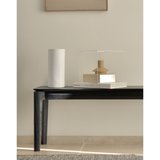 Featuring Oak Bok Bench - Black by Ethnicraft at Amethyst Home. This Oak Bok Bench - Black features an airy shape with rock-solid construction,  making this piece a timeless and remarkable design to enjoy for years to come. Pair with a dining table or stand-alone against a wall, hallway, or end of the bed! 
49.5" Dimensions: 50"w x 14"d x 18.5"h Weight:.  Amethyst Home provides interior design, new home construction design consulting, vintage area rugs, and lighting in the Laguna Beach metro area.