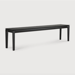 Featuring Oak Bok Bench - Black by Ethnicraft at Amethyst Home. This Oak Bok Bench - Black features an airy shape with rock-solid construction,  making this piece a timeless and remarkable design to enjoy for years to come. Pair with a dining table or stand-alone against a wall, hallway, or end of the bed! 
49.5" Dimensions: 50"w x 14"d x 18.5"h Weight: 31.  Amethyst Home provides interior design, new home construction design consulting, vintage area rugs, and lighting in the Park City metro area.
