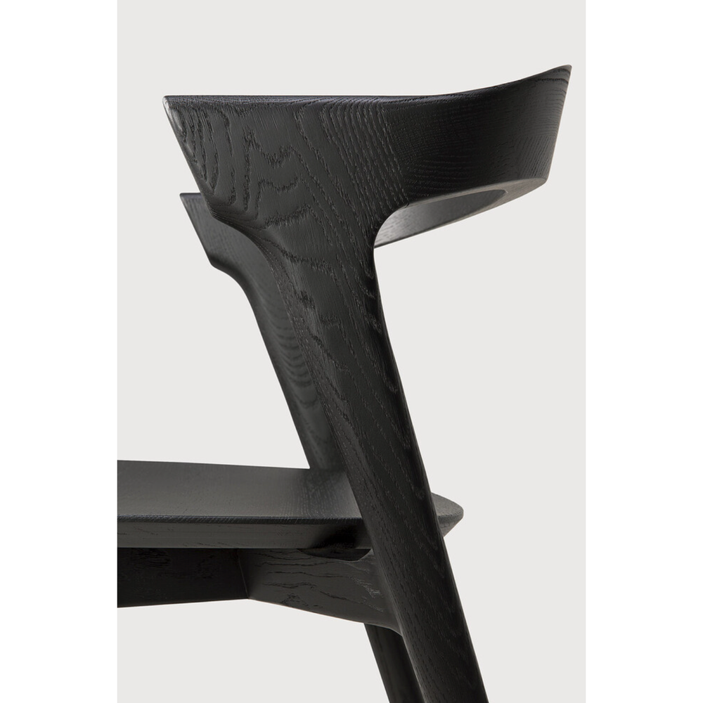 Chaise de salle à manger Bok en chêne - Noir | prêt pour l'expédition!