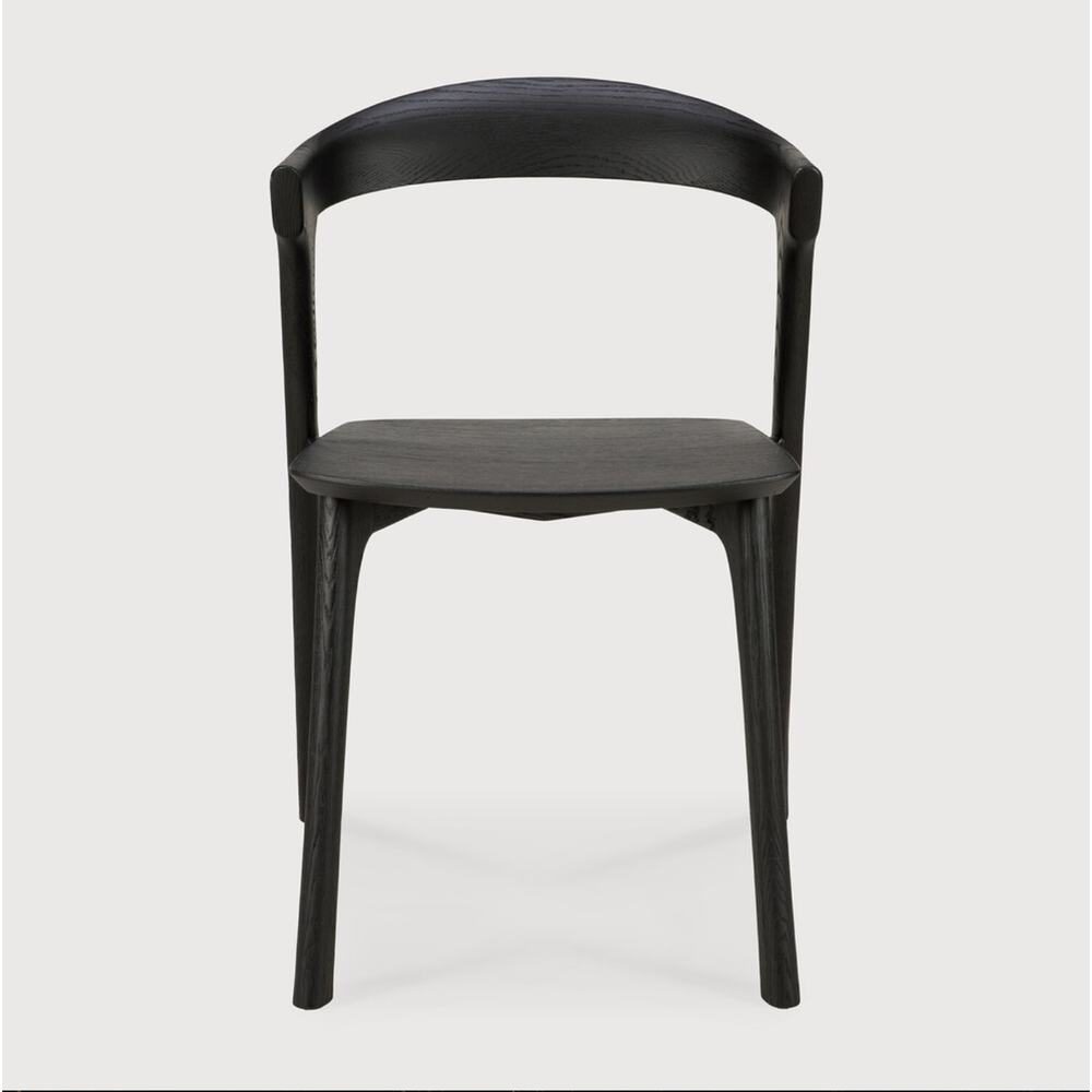 Chaise de salle à manger Bok en chêne - Noir | prêt pour l'expédition!