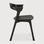 Featuring Oak Bok Dining Chair - Black by Ethnicraft at Amethyst Home. This Oak Bok Dining Chair features an airy shape with rock-solid construction,  making this piece a timeless and remarkable design to enjoy for years to come. Pair with a dining table or stand-alone against a wall, hallway, or end of the bed! Designed by Alain can Havre
Dimensions: 20"w x 2.  Amethyst Home provides interior design, new home construction design consulting, vintage area rugs, and lighting in the Miami metro area.