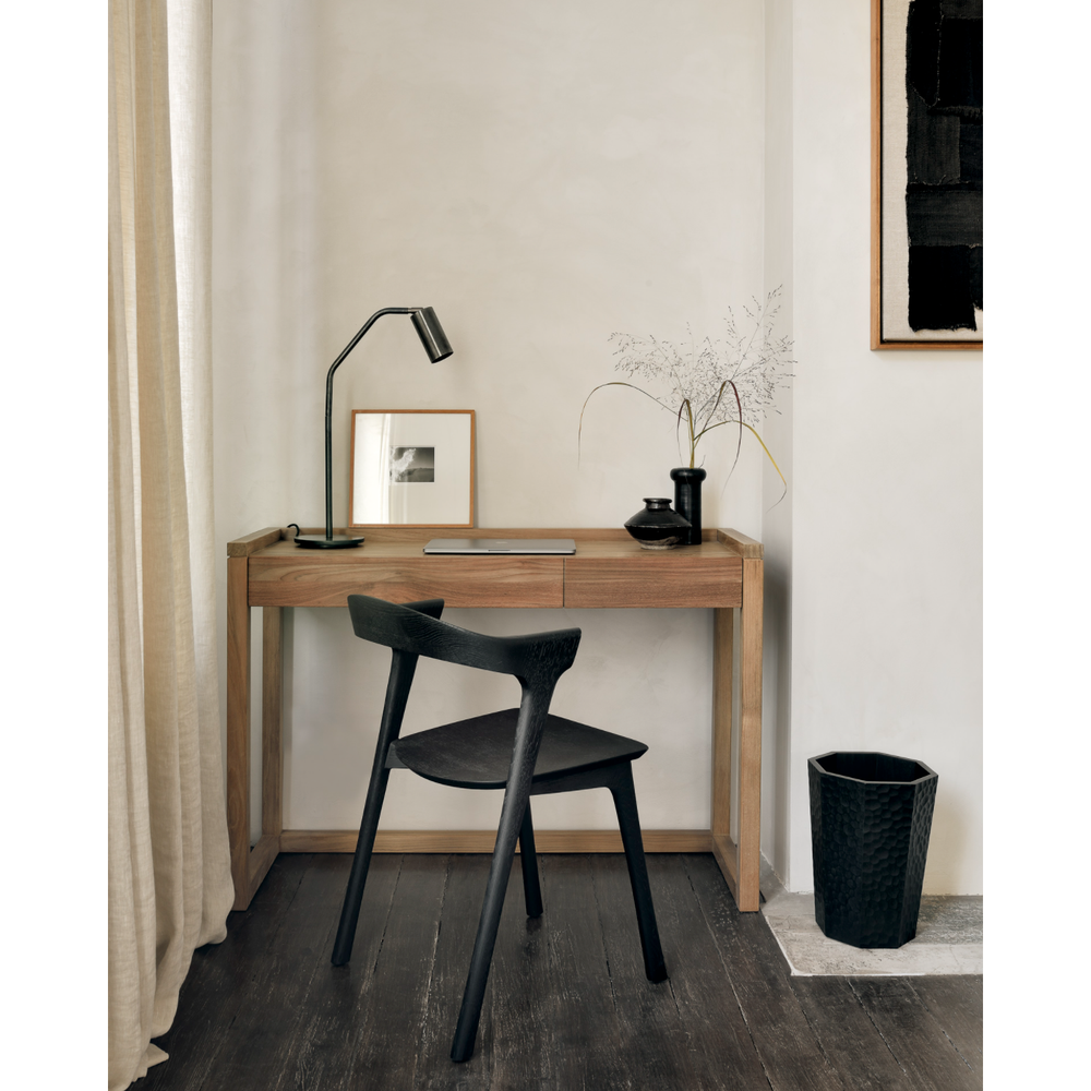 Chaise de salle à manger Bok en chêne - Noir | prêt pour l'expédition!