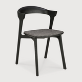 Featuring Oak Bok Dining Chair - Black - Grey by Ethnicraft at Amethyst Home. This Oak Bok Dining Chair features an airy shape with rock-solid construction,  making this piece a timeless and remarkable design to enjoy for years to come. Pair with a dining table or stand-alone against a wall, hallway, or end of the bed! Designed by Alain can Havre
Dimensions.  Amethyst Home provides interior design, new home construction design consulting, vintage area rugs, and lighting in the Monterey metro area.