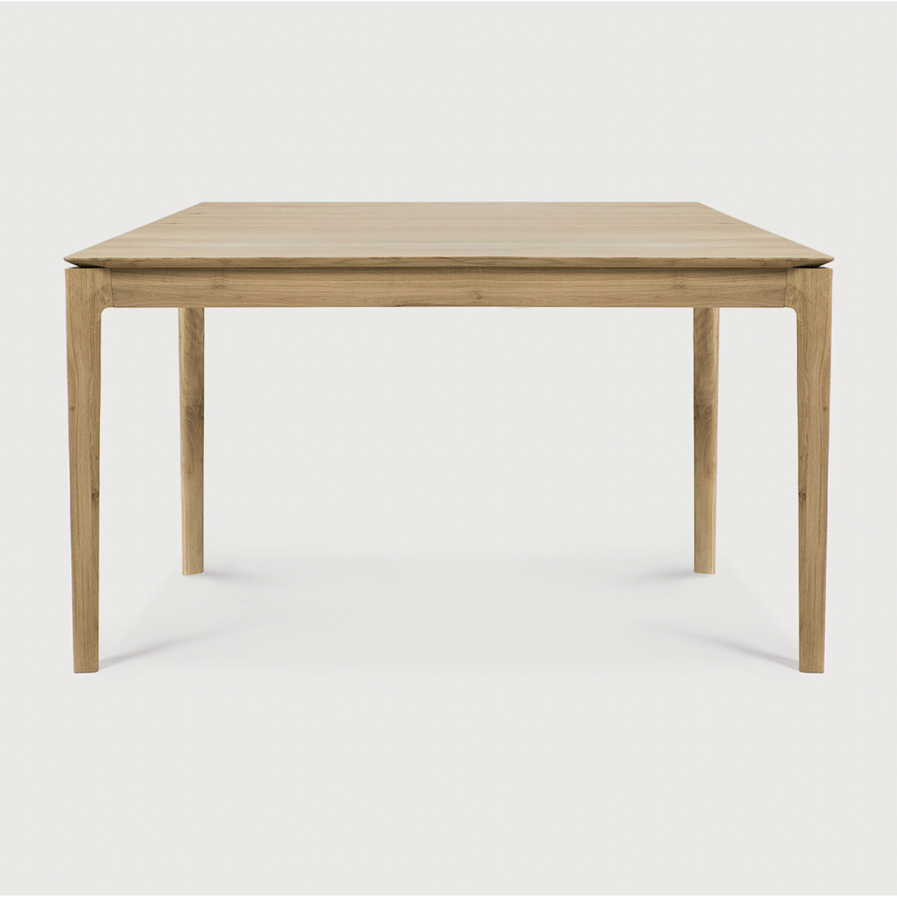 The airy shape yet rock solid construction make this Oak Bok Dining Table a timeless and remarkable design to enjoy for years to come. Available in many sizes, this can fit any dining room or kitchen area.   Material: Oak, 100% Solid Wood Finish: Oiled