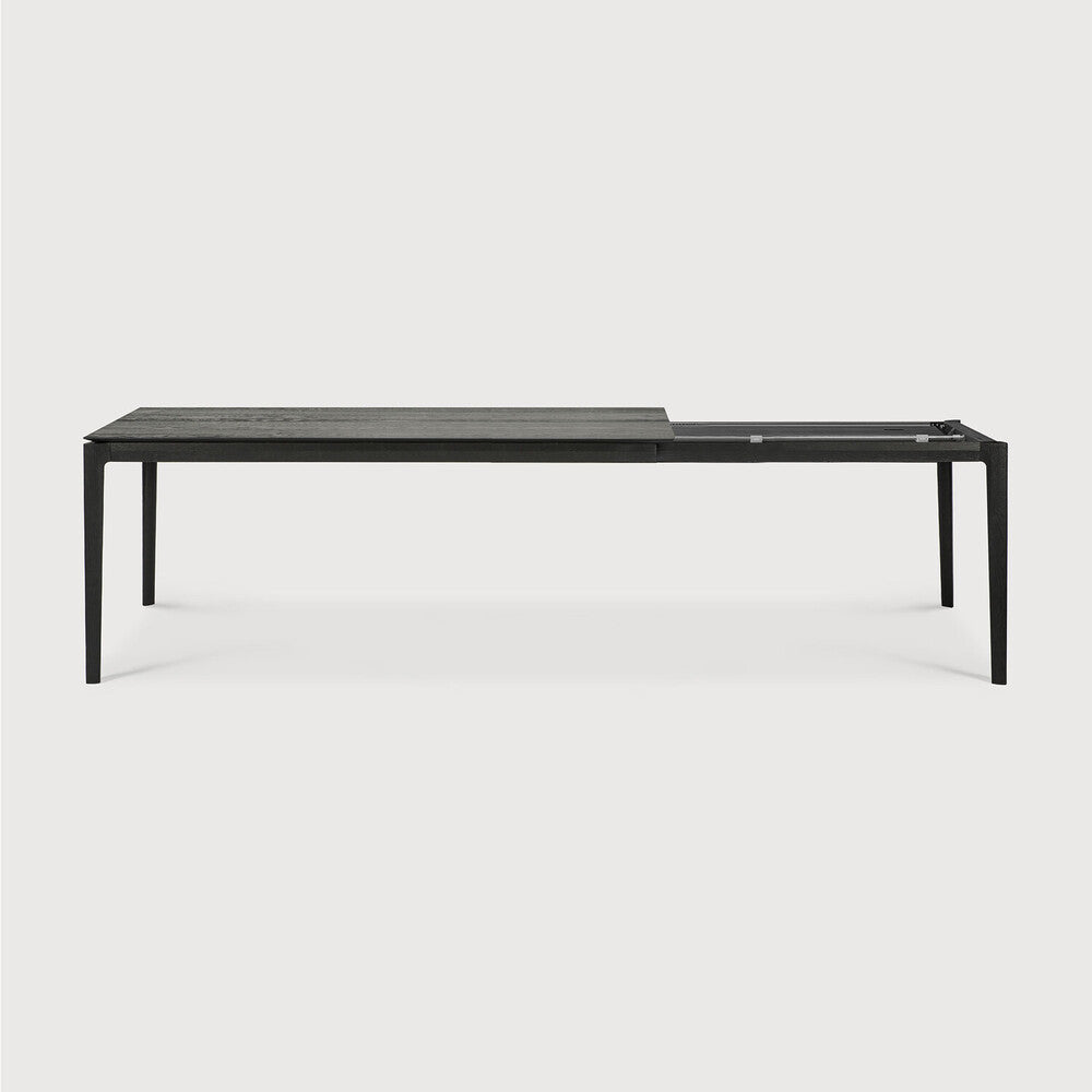 Table de salle à manger extensible Bok en chêne - Noir