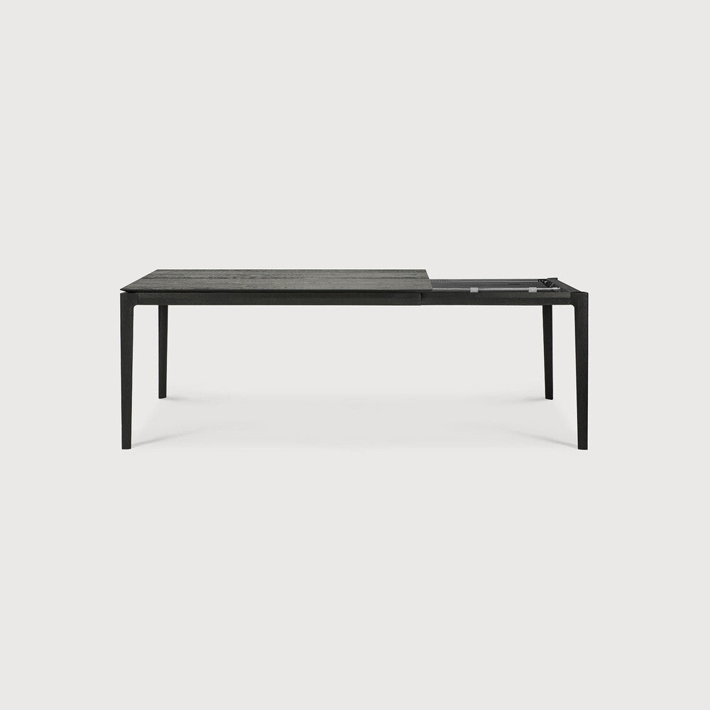 Table de salle à manger extensible Bok en chêne - Noir