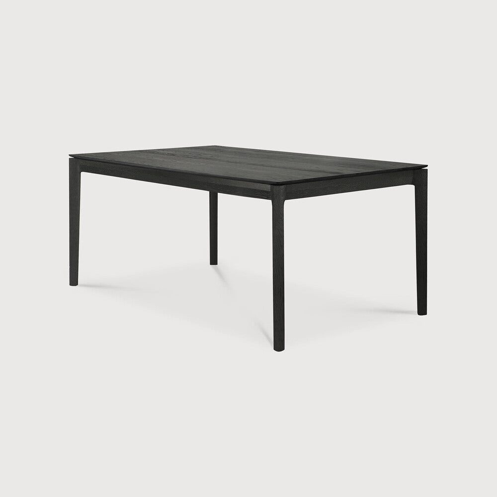 Table de salle à manger extensible Bok en chêne - Noir