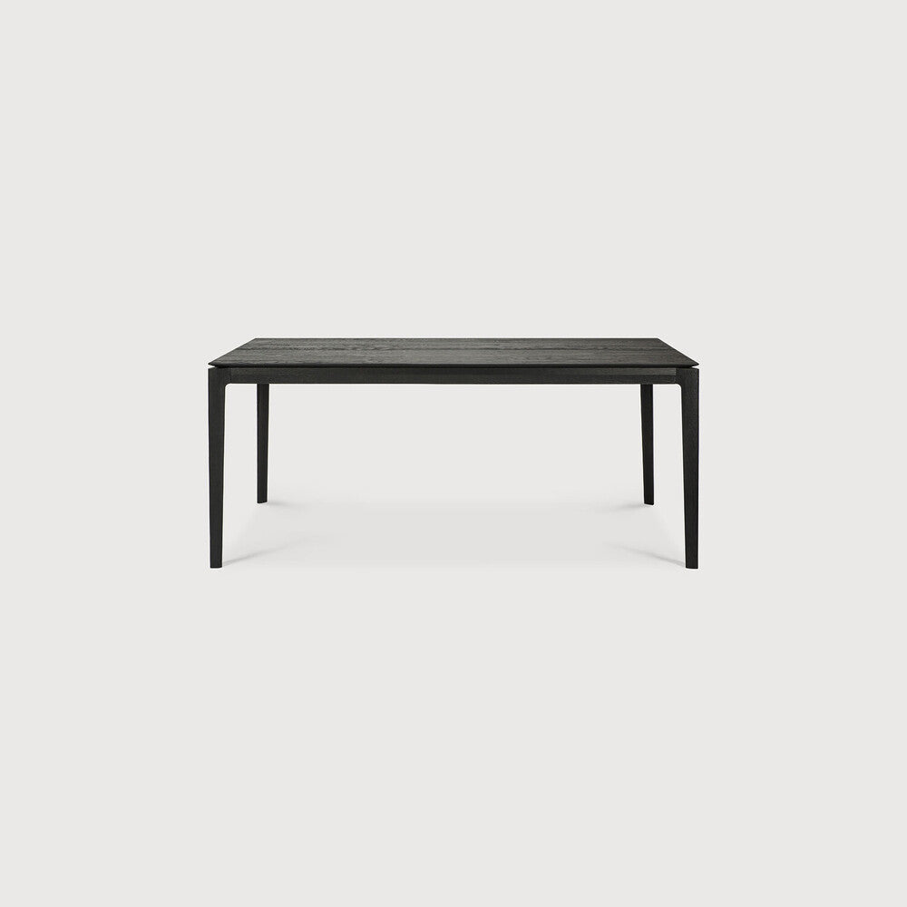 Table de salle à manger extensible Bok en chêne - Noir