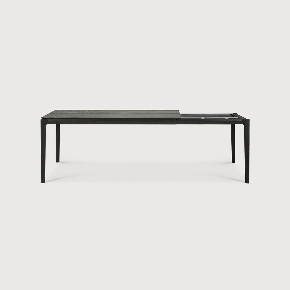 Table de salle à manger extensible Bok en chêne - Noir