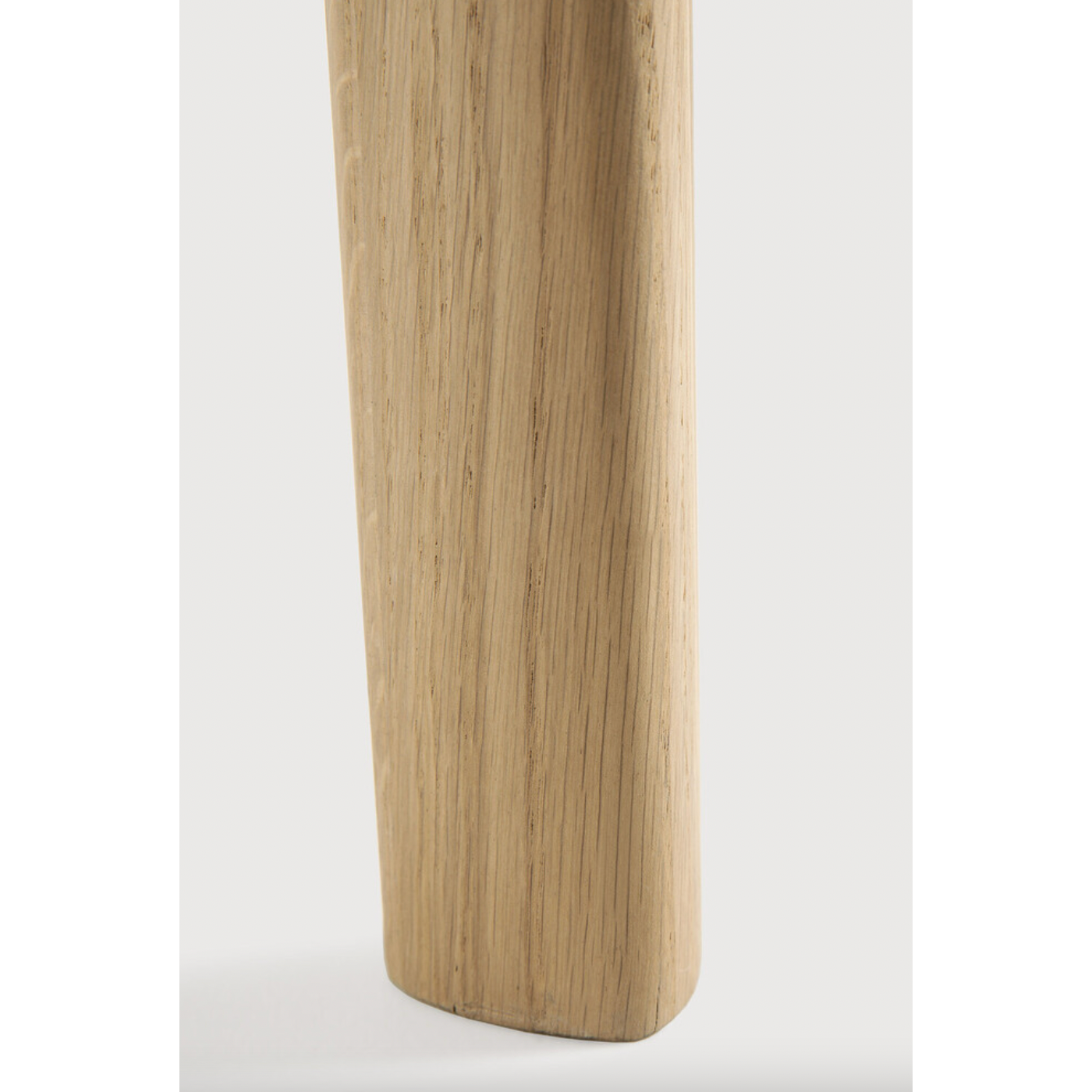 This Oak Bok Round Extendable Dining Table offers the perfect solution for adaptable dining within a smaller space. The iconic airy shape and solid construction make for a timeless design to enjoy for years to come.  Material: Oak, 100% Solid Wood Finish: Oiled