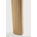 This Oak Bok Round Extendable Dining Table offers the perfect solution for adaptable dining within a smaller space. The iconic airy shape and solid construction make for a timeless design to enjoy for years to come.  Material: Oak, 100% Solid Wood Finish: Oiled
