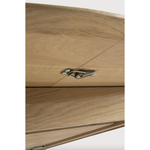 This Oak Bok Round Extendable Dining Table offers the perfect solution for adaptable dining within a smaller space. The iconic airy shape and solid construction make for a timeless design to enjoy for years to come.  Material: Oak, 100% Solid Wood Finish: Oiled