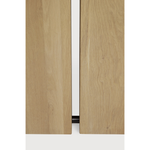 We love the solid look and pure lines of this Oak Double Extendable Dining Table.   Although the table looks heavy, it can very easily be extended single-handedly. It takes a few steps and no more than seconds to make space for whatever will be happening next in your home!  Material: Oak, 100% Solid Wood Finish: Oak  