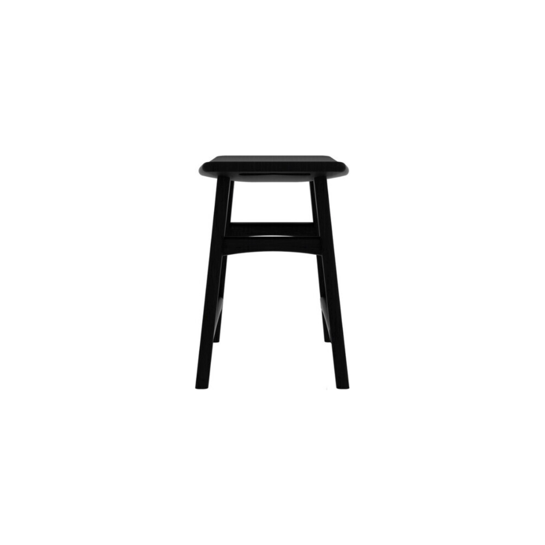 We love the versatility of this Oak Osso Stool. This offers comfortable seating in your dining room, by itself near a sofa, or use for styling purposes in your bedroom!  Dimensions: 20"w x 13"d x 19"h  Seat Height: 18"  Material: Oak Finish: Varnished