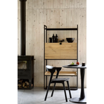 Featuring Oak Round Torsion Dining Table - Black by Ethnicraft at Amethyst Home. We love the modern, sleek look of this Oak Torsion Dining Table - Black. The varnish finish gives more depth, with the rougher surface highlighting the grain of the wood.
Dimensions 28": 28"w x 28"d x 30"h Weight: 46 lbs
Dimensions 35.5": 35.5"w x 25.5" x 30"hWeight: 73 lbs
D.  Amethyst Home provides interior design, new home construction design consulting, vintage area rugs, and lighting in the Washington metro area.