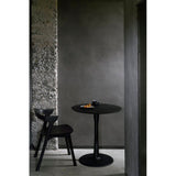 Featuring Oak Round Torsion Dining Table - Black by Ethnicraft at Amethyst Home. We love the modern, sleek look of this Oak Torsion Dining Table - Black. The varnish finish gives more depth, with the rougher surface highlighting the grain of the wood.
Dimensions 28": 28"w x 28"d x 30"h Weight: 46 lbs
Dimensions 35.5": 35.5"w x 25.5" x 30"hWeight: 73 lbs
Dimen.  Amethyst Home provides interior design, new home construction design consulting, vintage area rugs, and lighting in the Boston metro area.