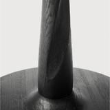 Featuring Oak Round Torsion Dining Table - Black by Ethnicraft at Amethyst Home. We love the modern, sleek look of this Oak Torsion Dining Table - Black. The varnish finish gives more depth, with the rougher surface highlighting the grain of the wood.
Dimensions 28": 28"w x 28"d x 30"h Weight: 46 lbs
Dimensions 35.5": 35.5"w x 25.5" x 30"hWeight: 73 lbs
Dime.  Amethyst Home provides interior design, new home construction design consulting, vintage area rugs, and lighting in the Seattle metro area.