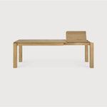 Featuring Oak Slice Extendable Dining Table by Ethnicraft at Amethyst Home. This Oak Slice Extendable Dining Table bevelled edges give it a unique character, but there's also a little extra added. This table can easily be extended without interruption of the wood grain pattern -- perfect for gathering your family or friends for hosting parties or the h.  Amethyst Home provides interior design, new home construction design consulting, vintage area rugs, and lighting in the Winter Garden metro area.