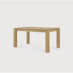 Featuring Oak Slice Extendable Dining Table by Ethnicraft at Amethyst Home. This Oak Slice Extendable Dining Table bevelled edges give it a unique character, but there's also a little extra added. This table can easily be extended without interruption of the wood grain pattern -- perfect for gathering your family or friends for hosting parties or the holi.  Amethyst Home provides interior design, new home construction design consulting, vintage area rugs, and lighting in the Des Moines metro area.